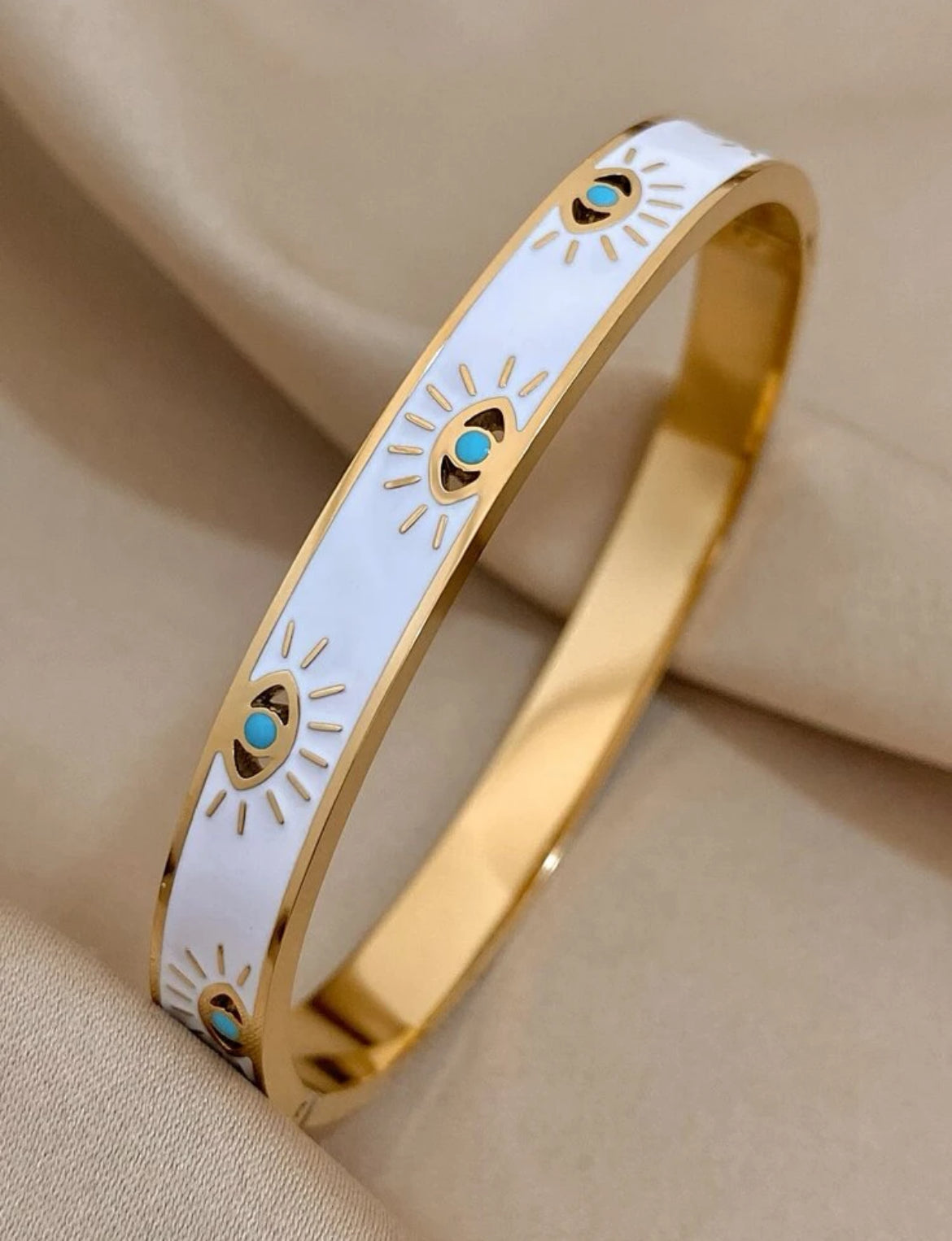 Turkish Evil Eye Bangle – Protection and Elegance