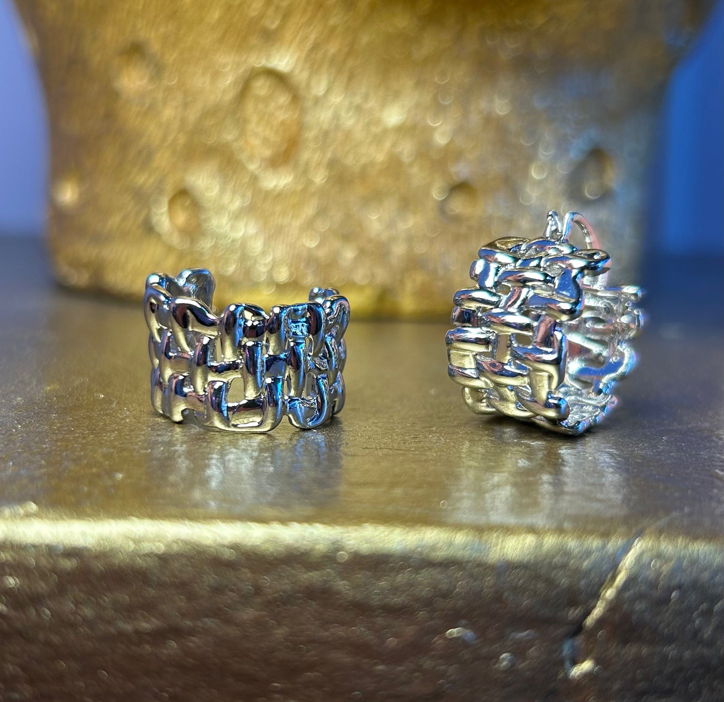 Textured Hoop Earrings – Lightweight Minimalist Earrings