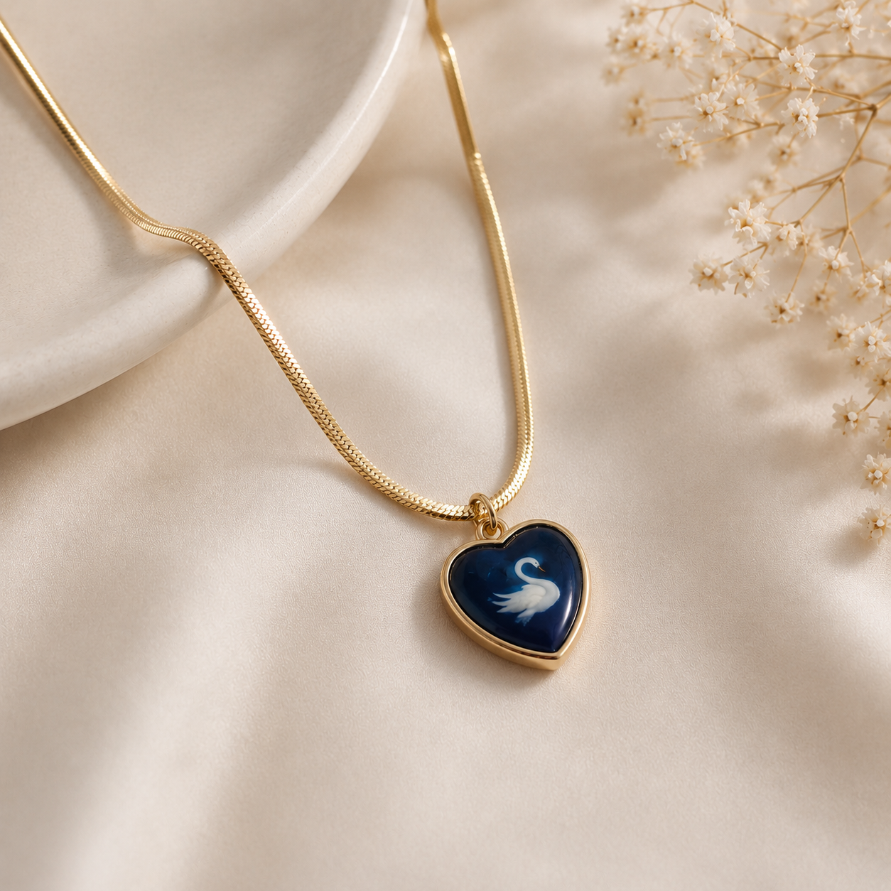 The Golden Swan Necklace