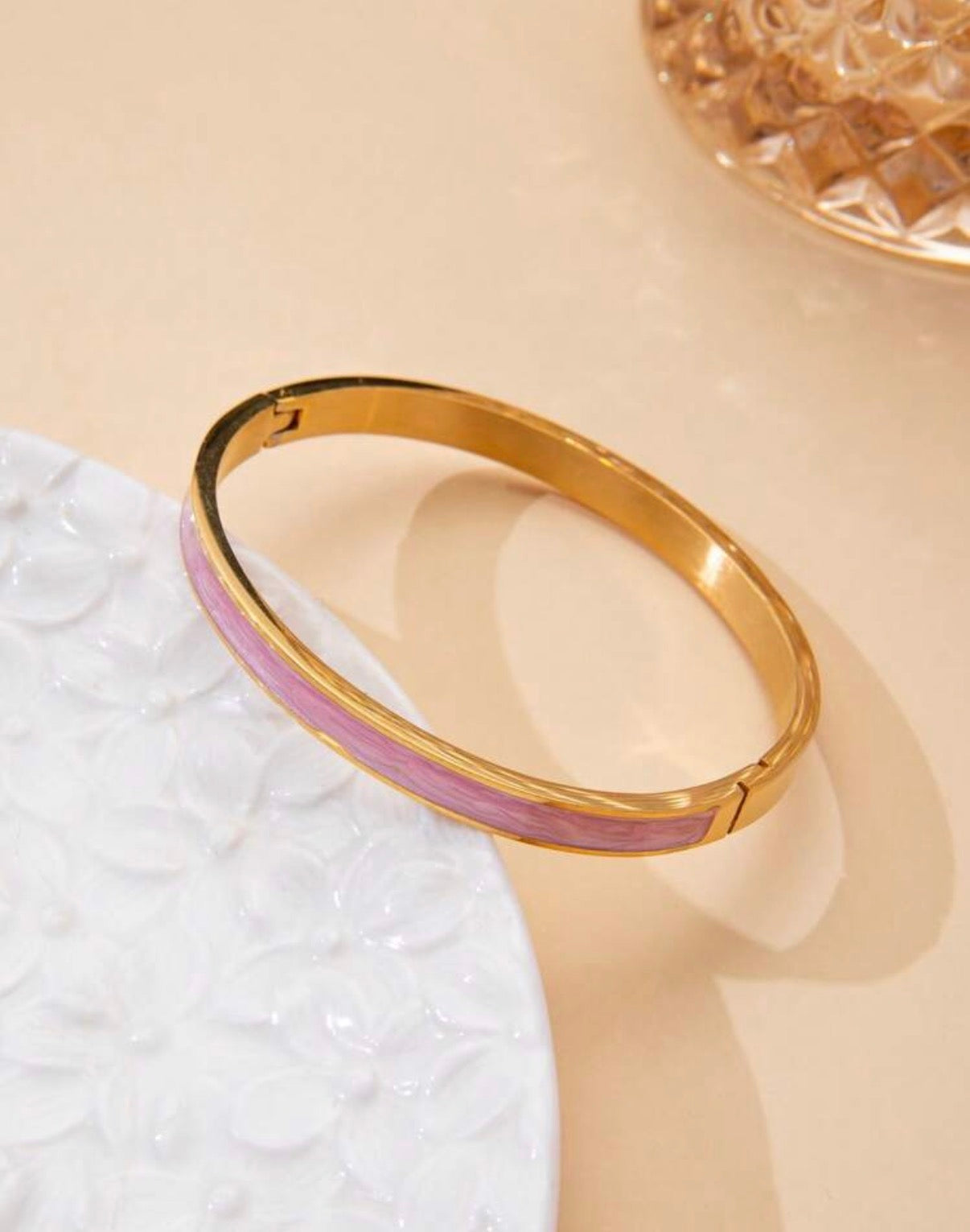 Pink Accent Bangle