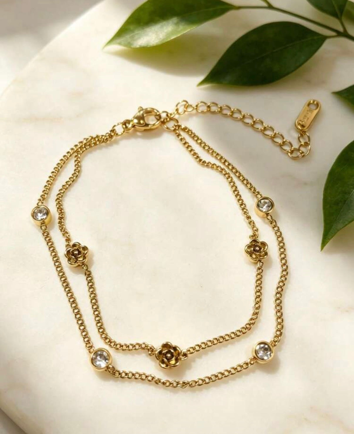 Double Layered Rose Bracelet