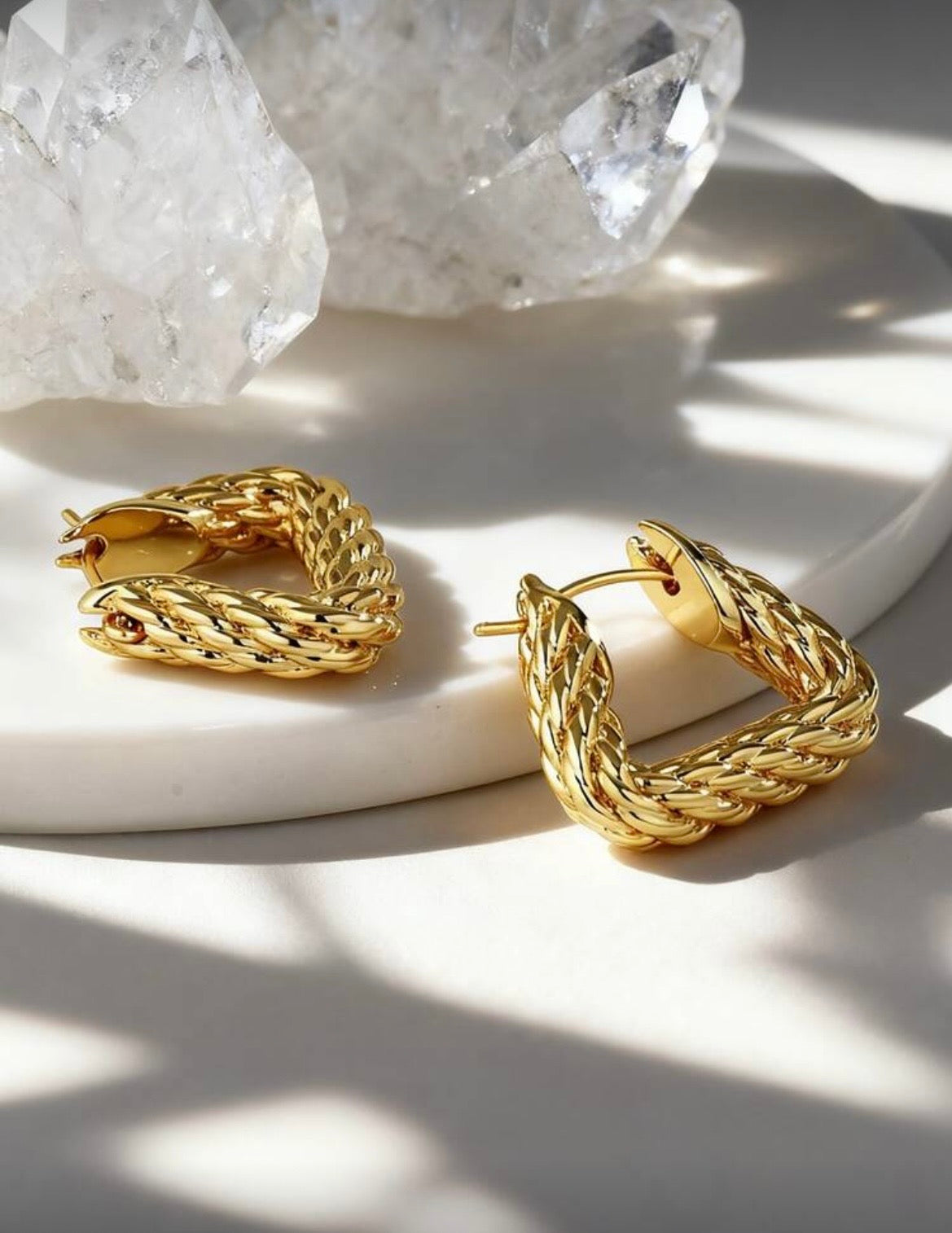 The Monika Triangle Braided Hoops