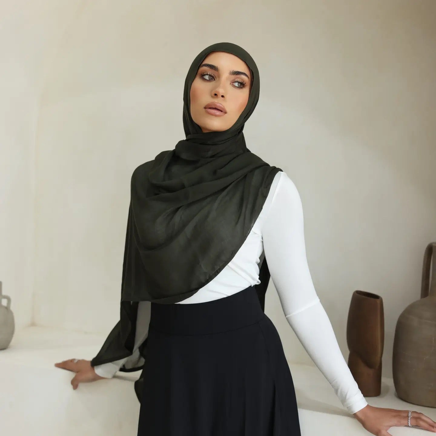 Luxe Forest Green Hijab
