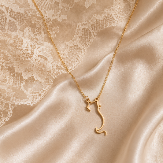 The Luna Cat Silhouette Necklace