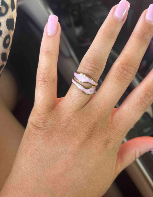 Blush Wave Ring