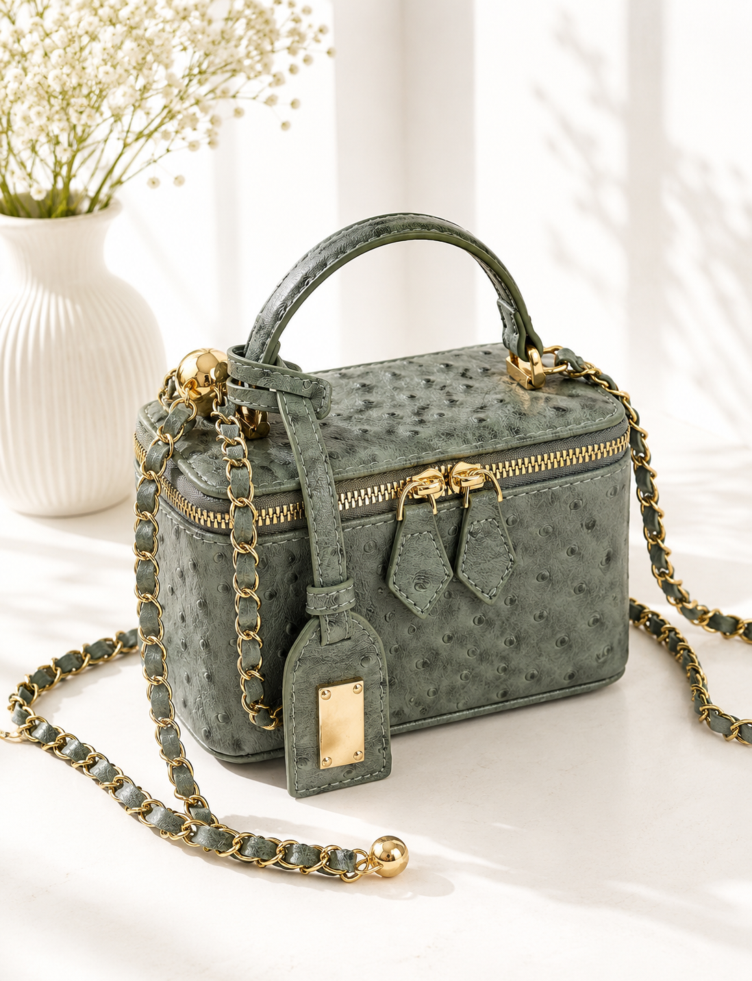 Sage Vanity Bag