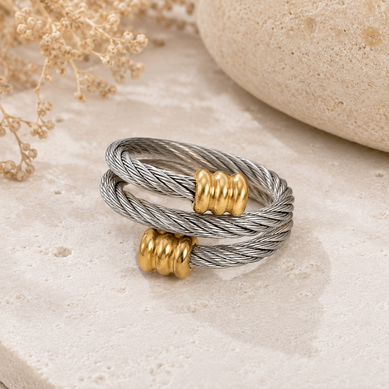 Two-Tone Cable Wrap Ring