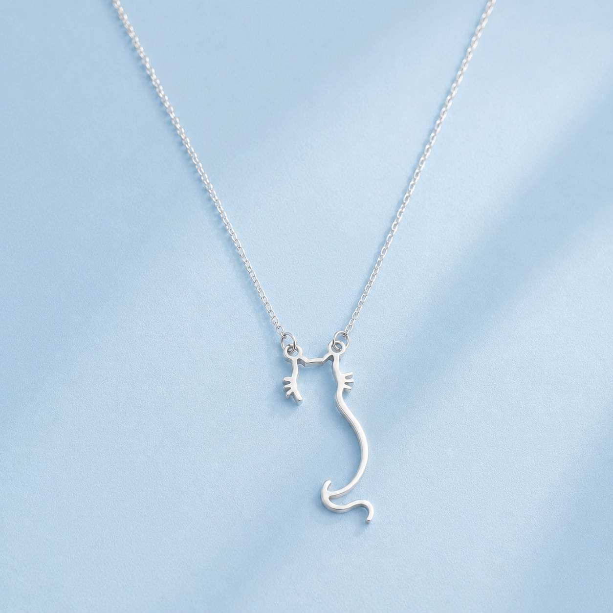 The Luna Cat Silhouette Necklace