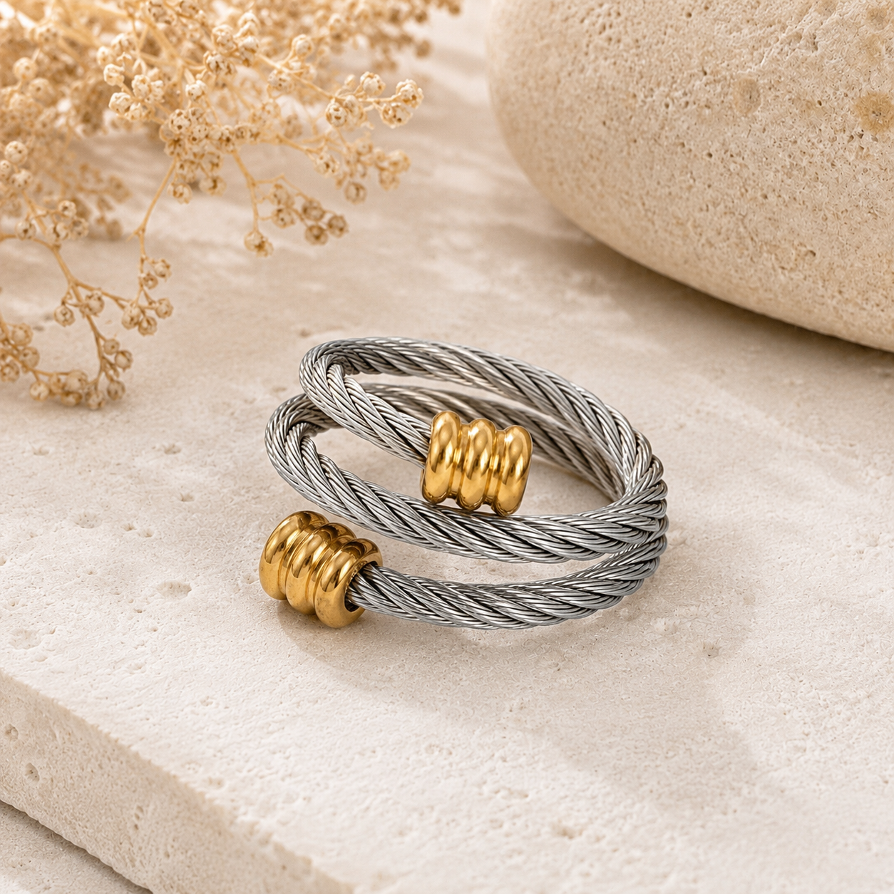 Two-Tone Cable Wrap Ring