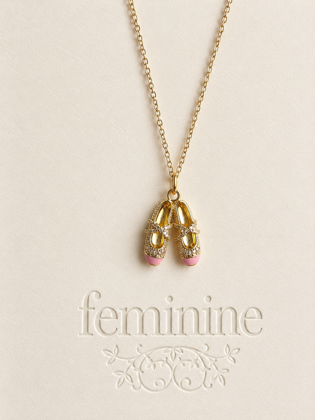 Ballerina Slipper Necklace