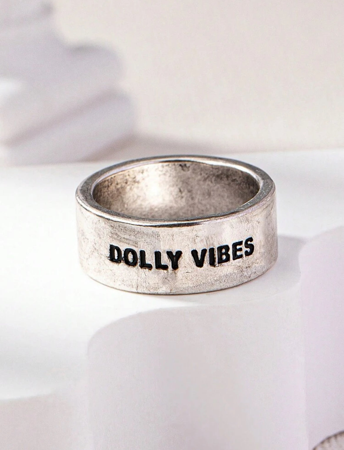 Dolly Vibes Engraved Ring