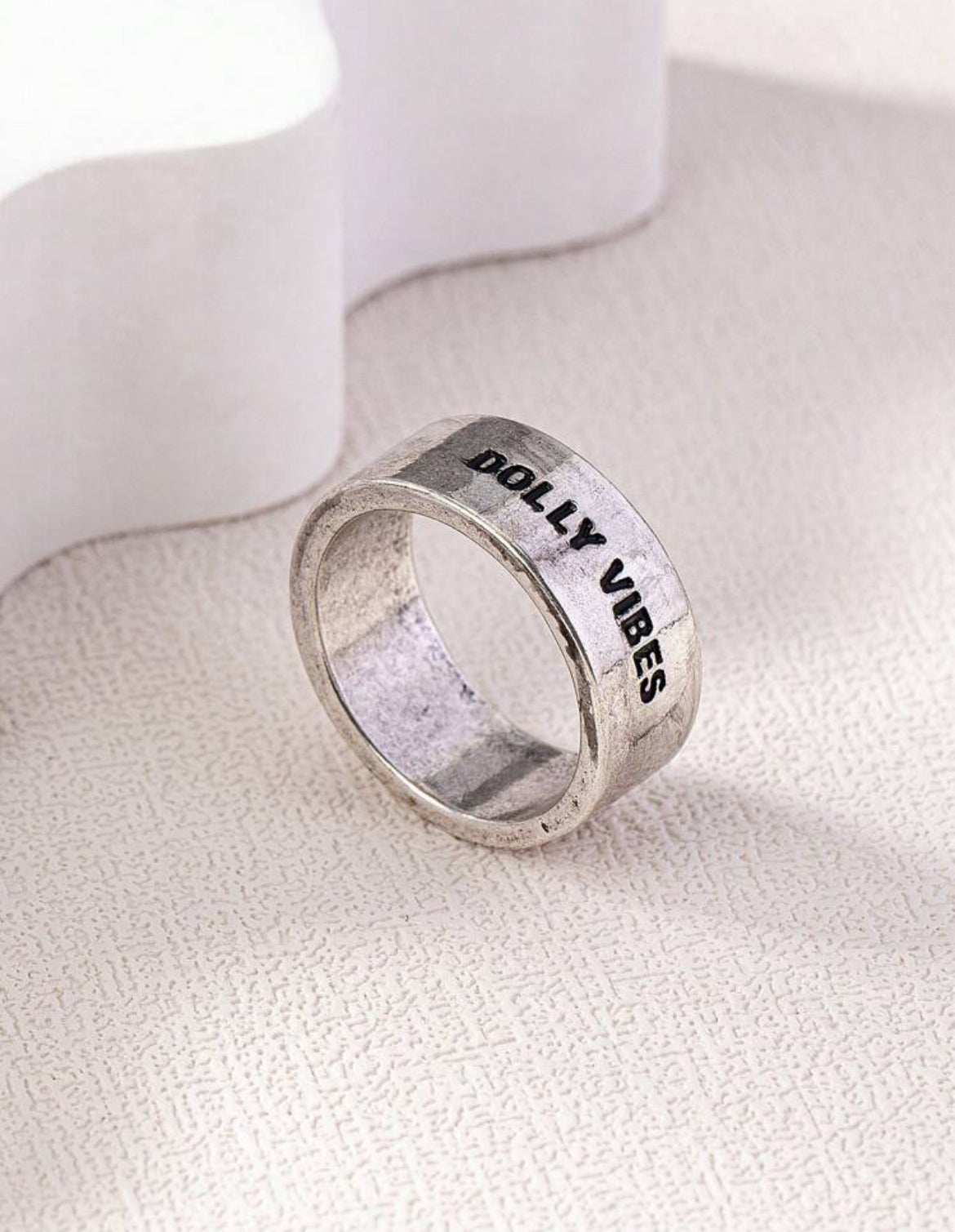 Dolly Vibes Engraved Ring