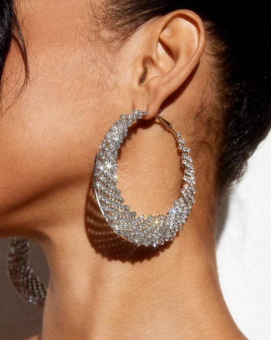 Crystal Hoops