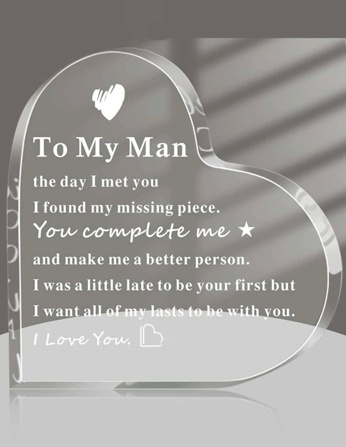 To My Man Decor