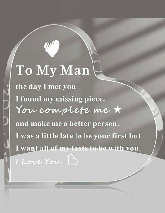 To My Man Decor