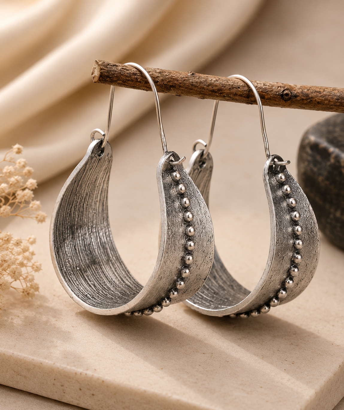 Antique Artisan Hoops