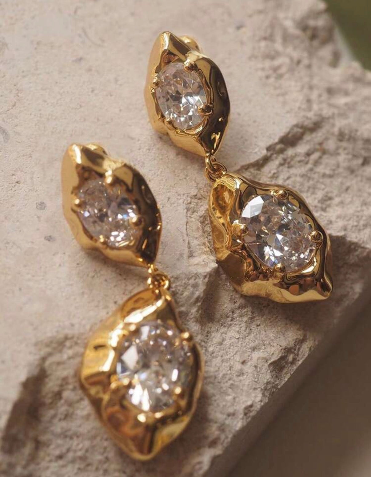 Aurora Crystal Drop Earrings