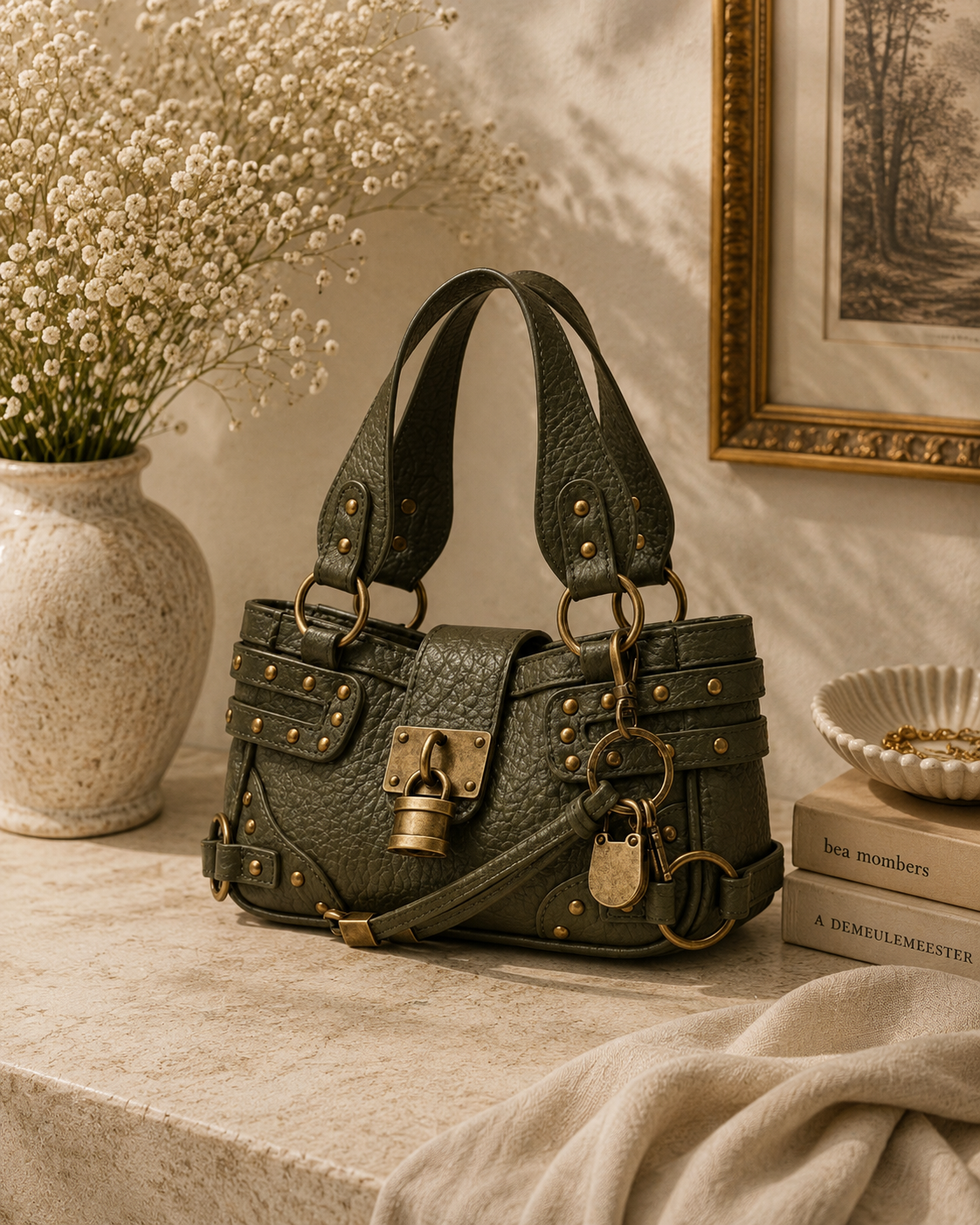 The Lock Satchel Handbag