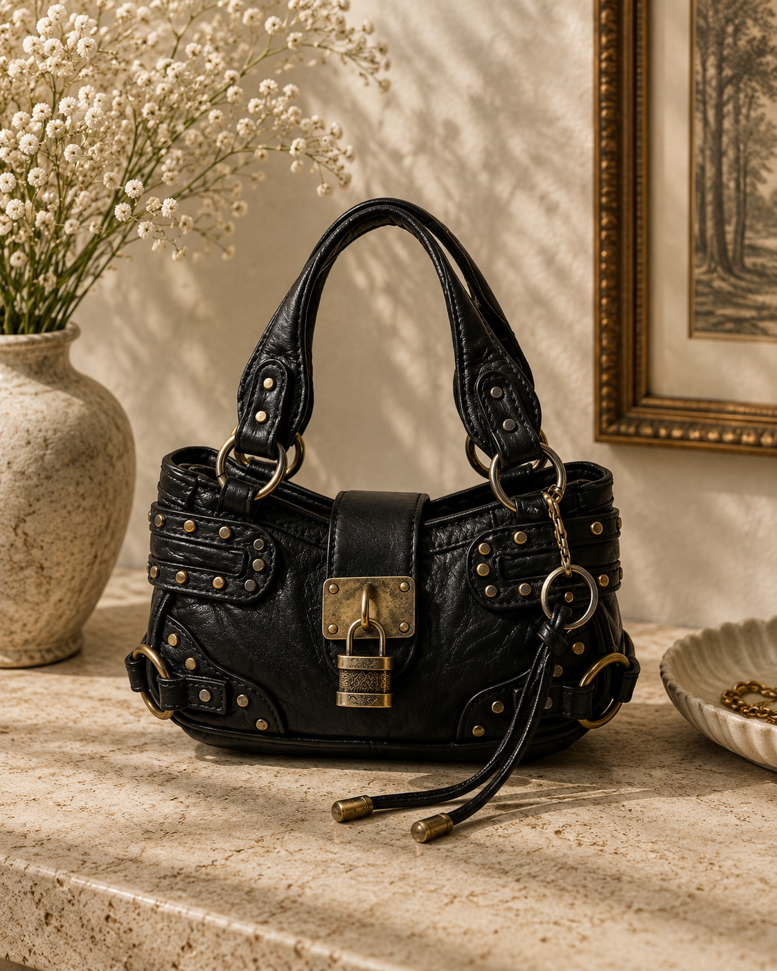 The Lock Satchel Handbag