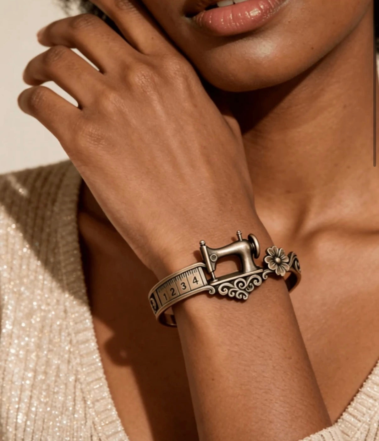 The Seamstress Charm Bangle