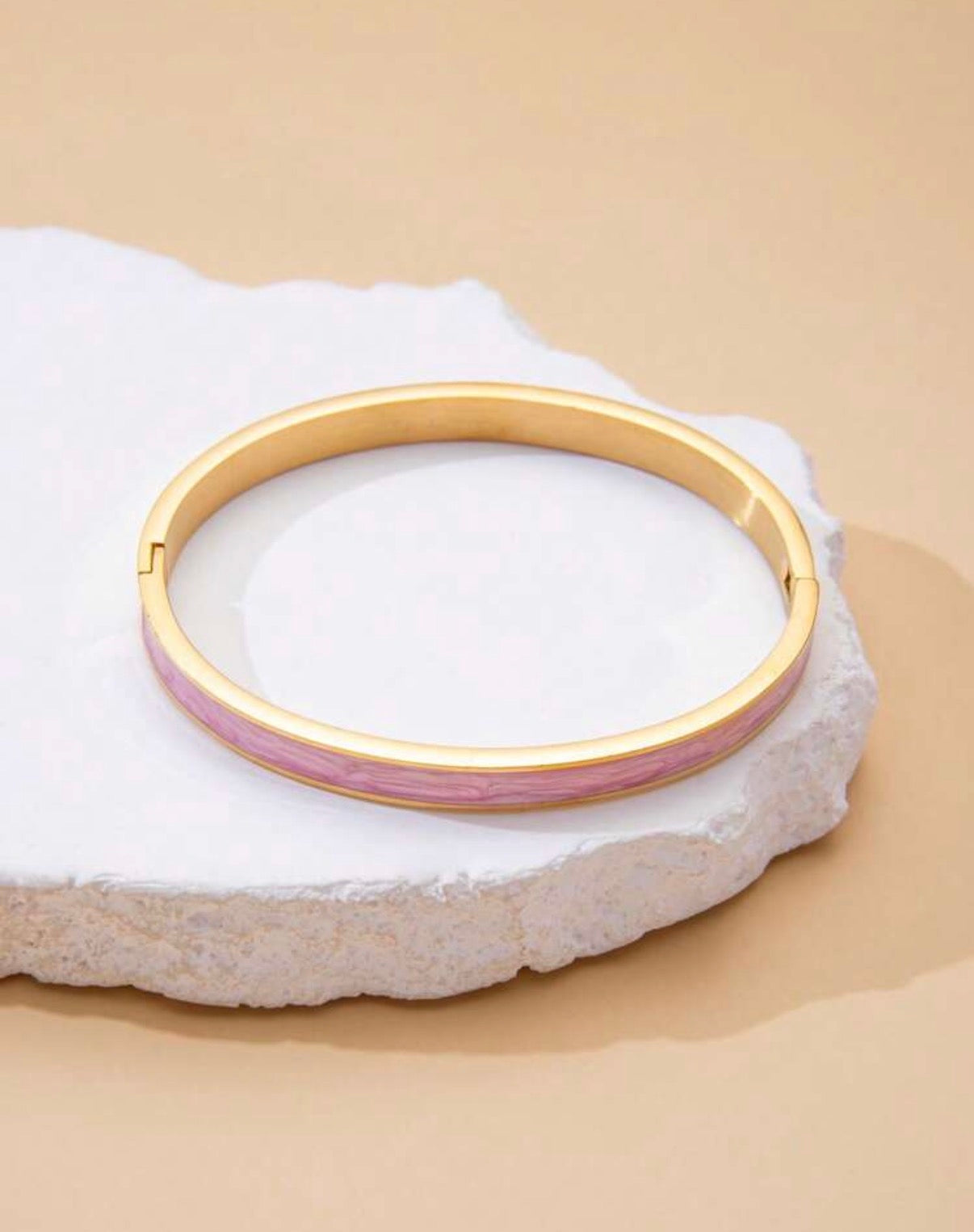 Pink Accent Bangle