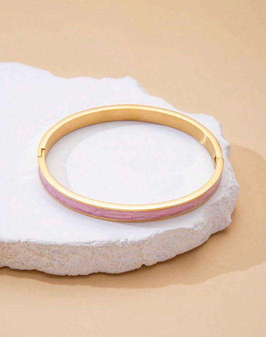 Pink Accent Bangle