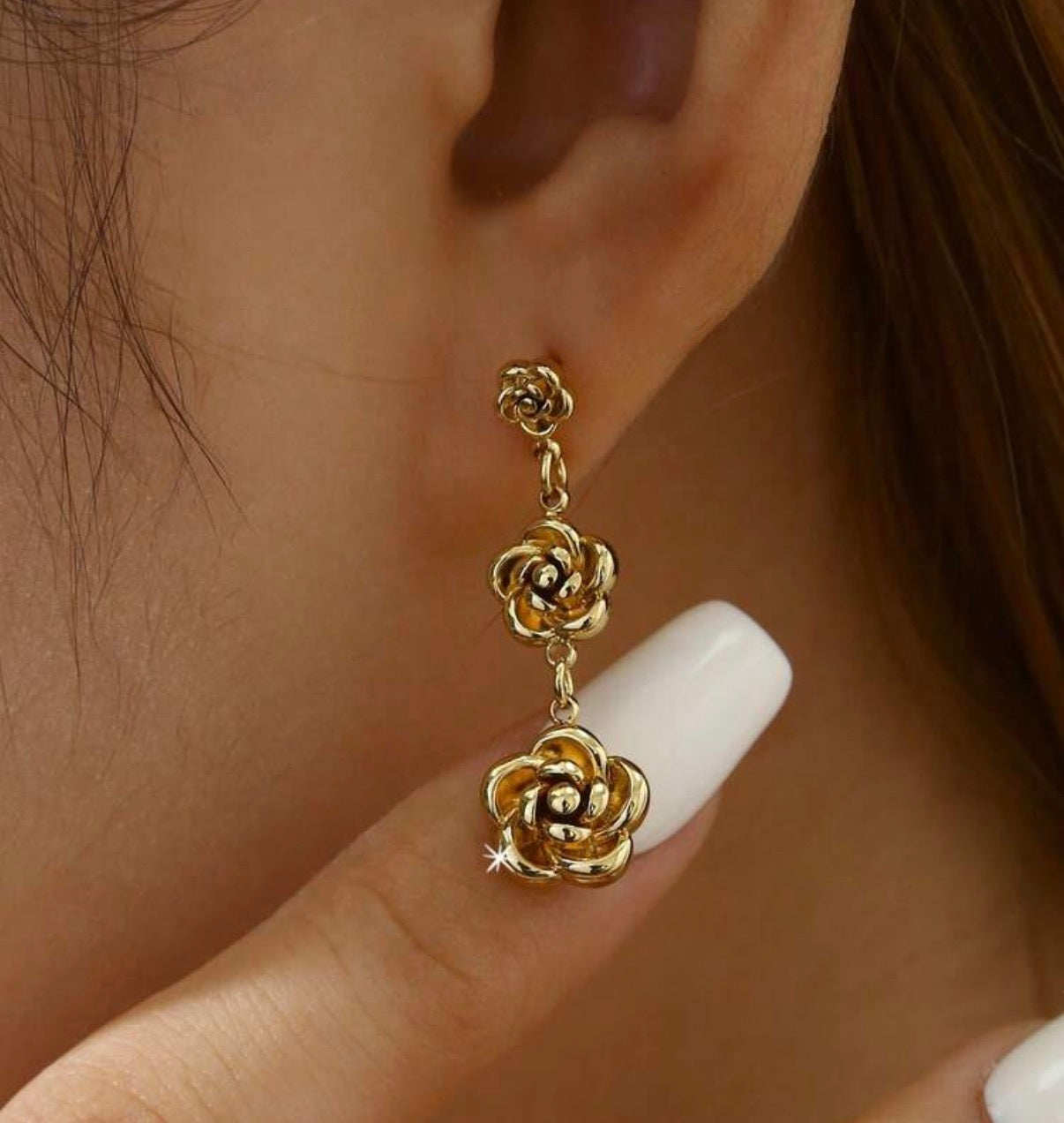 Rose Dangle Earrings