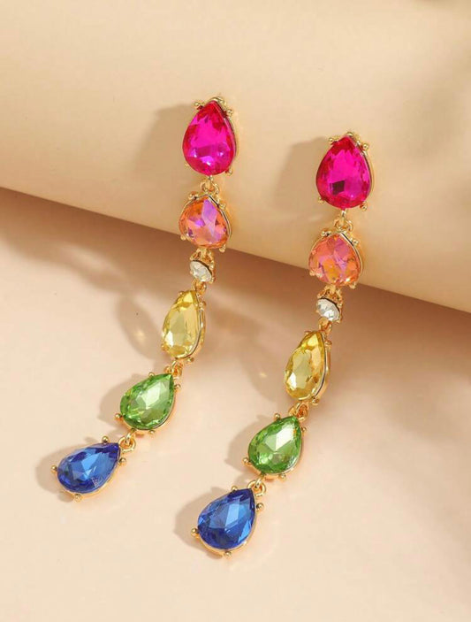 Rhinestone Drop Earrings