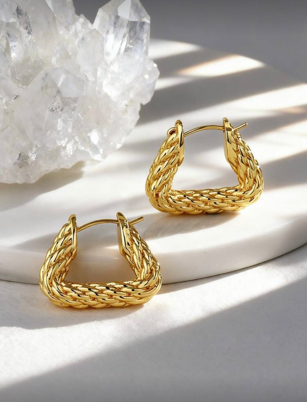 The Monika Triangle Braided Hoops