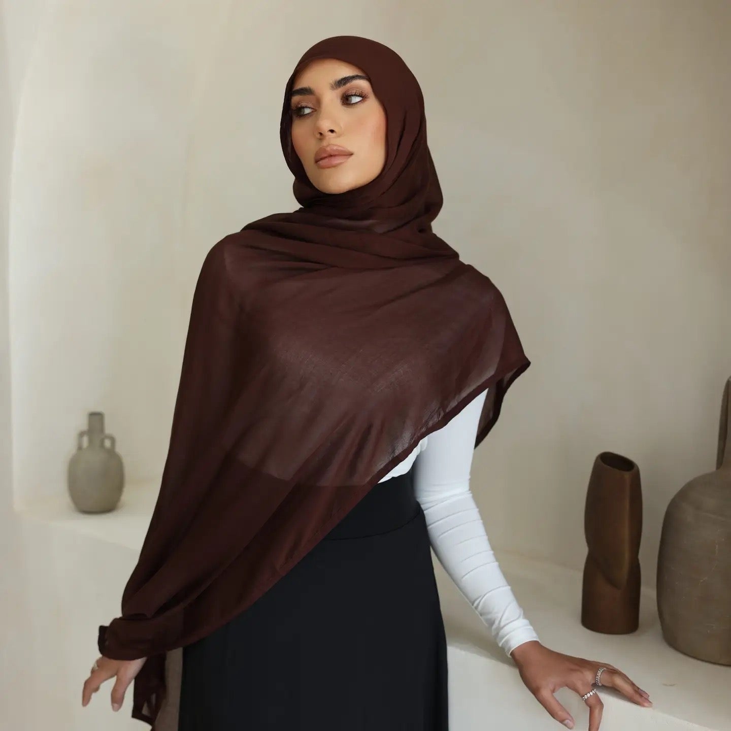 Luxe Cocoa Brown Hijab